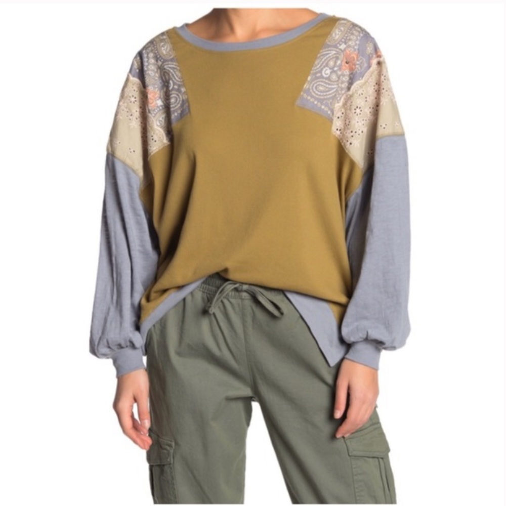 Free People Feelin' It Patch Shirt